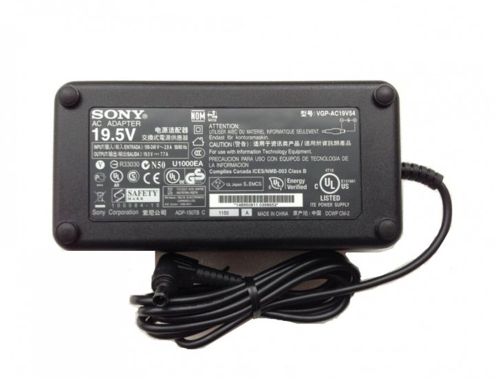 150W Sony Vaio PCG-GRT360ZG PCG-GRT380ZG Oplader Adapter + Netsnoer - Klik op de afbeelding om het venster te sluiten